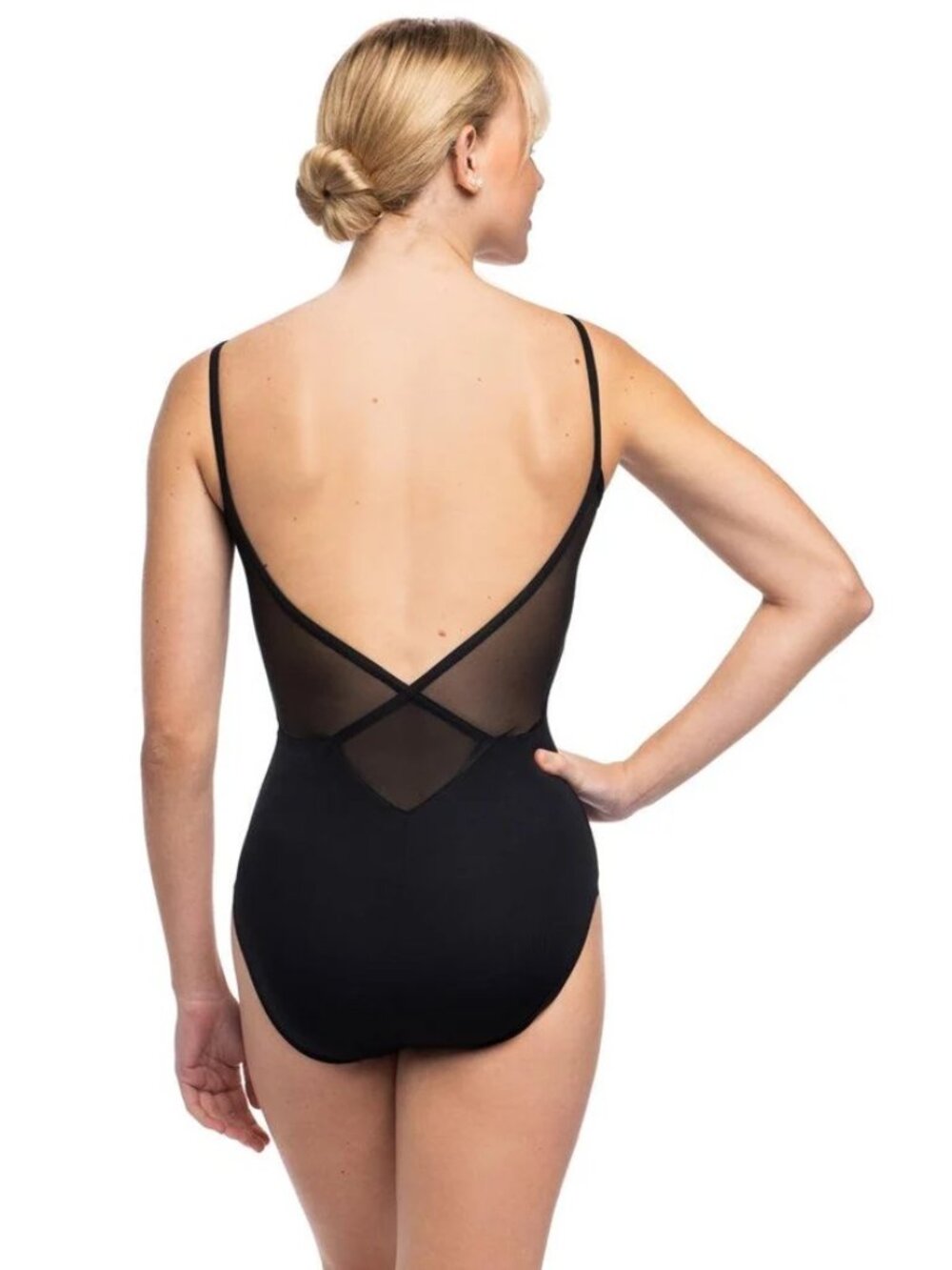 AinslieWear Allegra Pinch Leotard with Mesh (Adult Small)